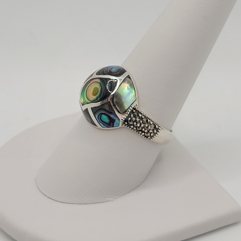 Sterling Silver With Abalone Ring - image 2